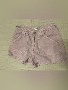 Roxy Pastel Lavender Denim Cutoff Shorts